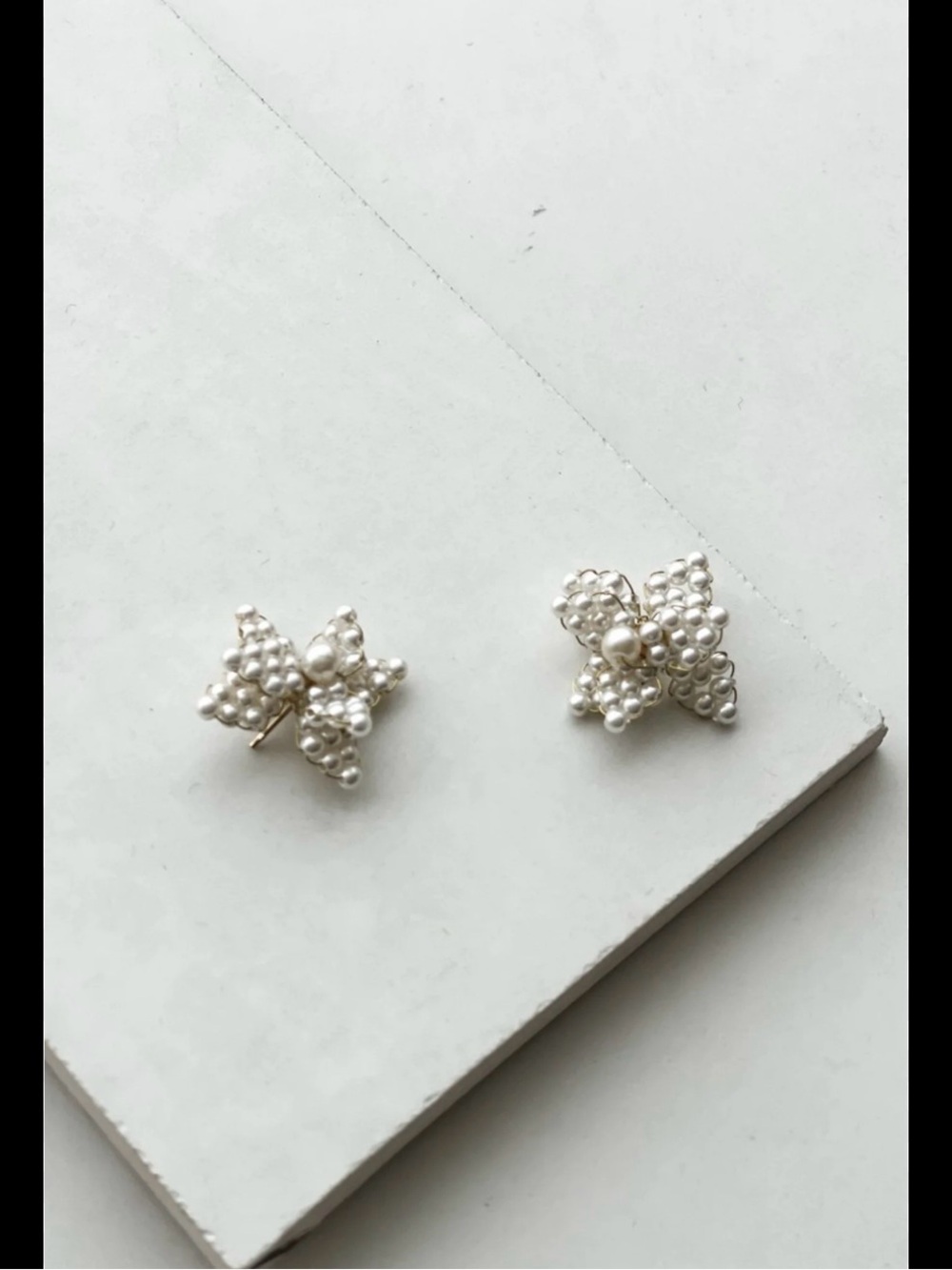 A.B. Ellie Hayden XS Pearl Cluster Bridal Earrings
